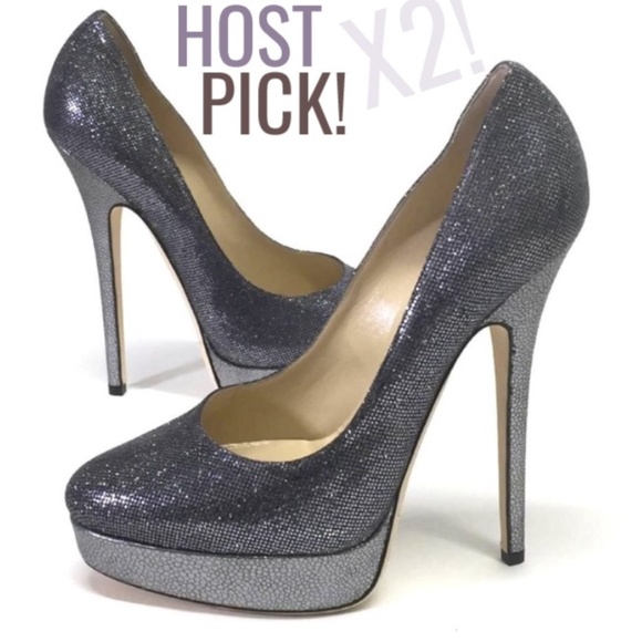 Jimmy Choo Shoes - JIMMY CHOO EROS Anthracite Heels Pumps 39.5 9 NIB